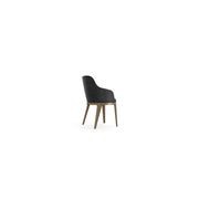 Tournicotti Fixed Dining Armchair - Wooden Base gallery detail image