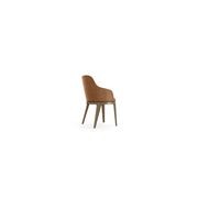 Tournicotti Fixed Dining Armchair - Wooden Base gallery detail image