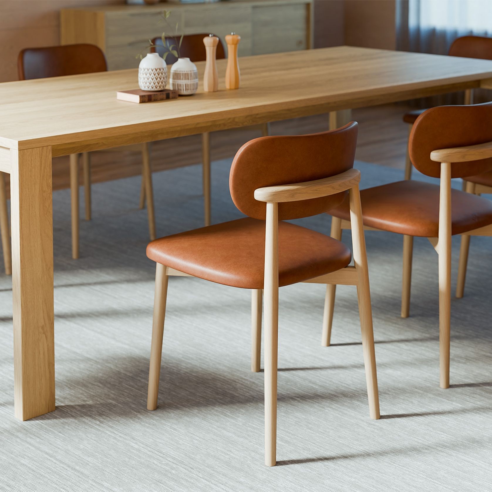 Oskar Dining Chair - Natural gallery detail image