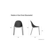 Pebble Fabric Dark Grey Chair - Natural Beechwood Base gallery detail image
