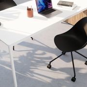 Pebble Chair Black with Shell Seat - Natural Beechwood Base gallery detail image