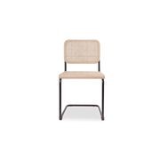 Calibre Chair - Black with Natural Cane gallery detail image