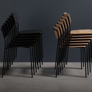 Rylie Chair - Black Stained Ash Seat and Backrest gallery detail image