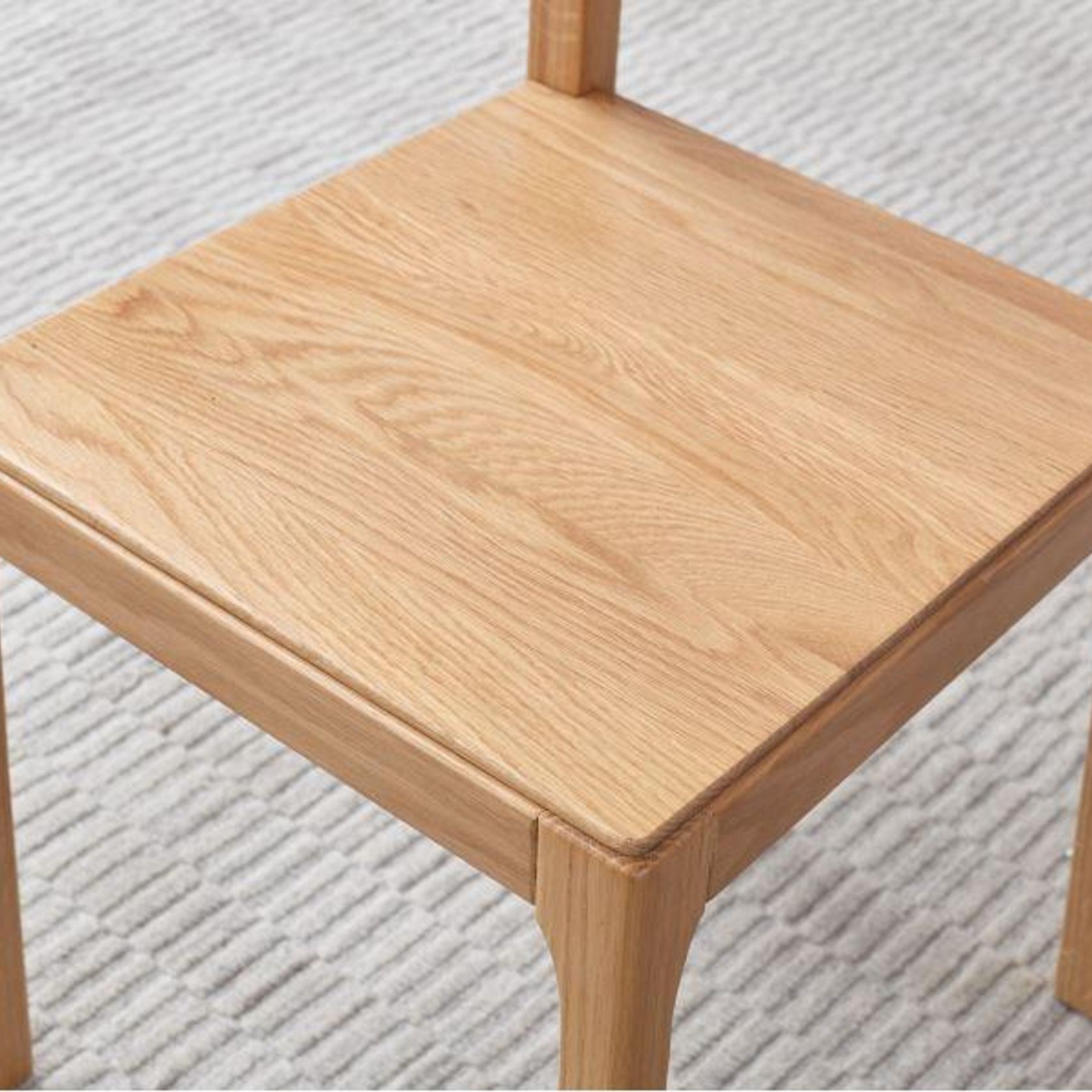 Humbie Natural Solid Oak Dining Chair gallery detail image