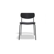 Rylie Chair - Padded Seat with Black Backrest gallery detail image