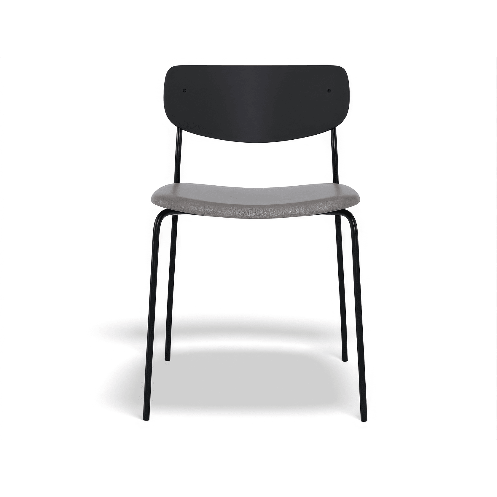 Rylie Chair - Padded Seat with Black Backrest gallery detail image