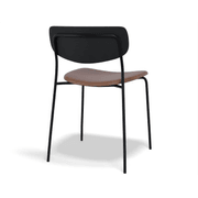 Rylie Chair - Padded Seat with Black Backrest gallery detail image