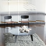 Rylie Chair - Padded Seat with Black Backrest gallery detail image