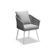 Santorini 1.8m Rectangle Dining Set with 6 Herman Chair gallery detail image