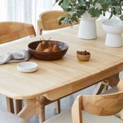 Villa 7PCE Natural Hardwood Extendable Dining Set gallery detail image
