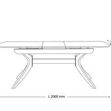 Villa 7PCE Natural Hardwood Extendable Dining Set gallery detail image