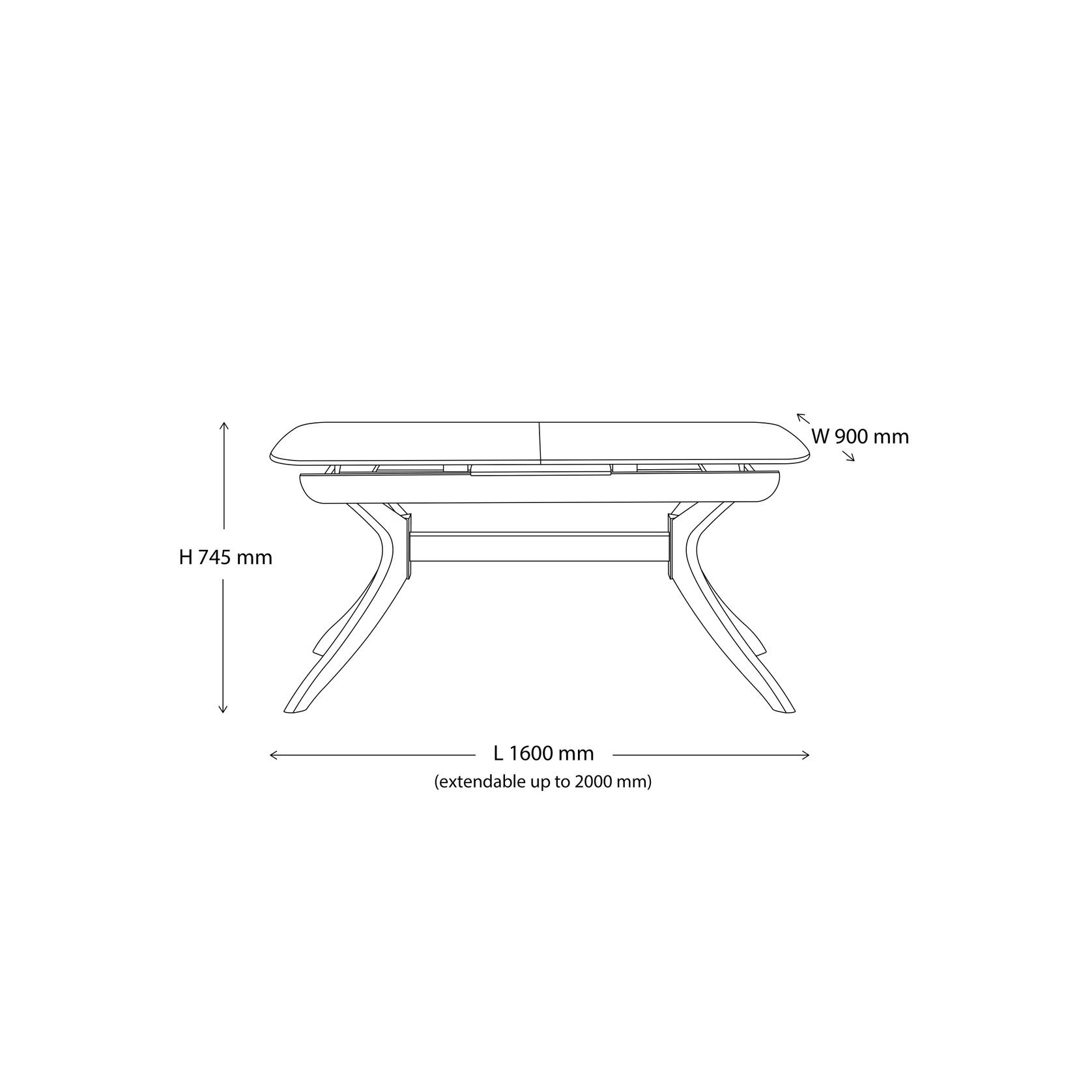 Villa 7PC Hardwood Extendable Dining Set | Arabica gallery detail image