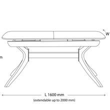 Villa 7PCE Natural Hardwood Extendable Dining Set gallery detail image
