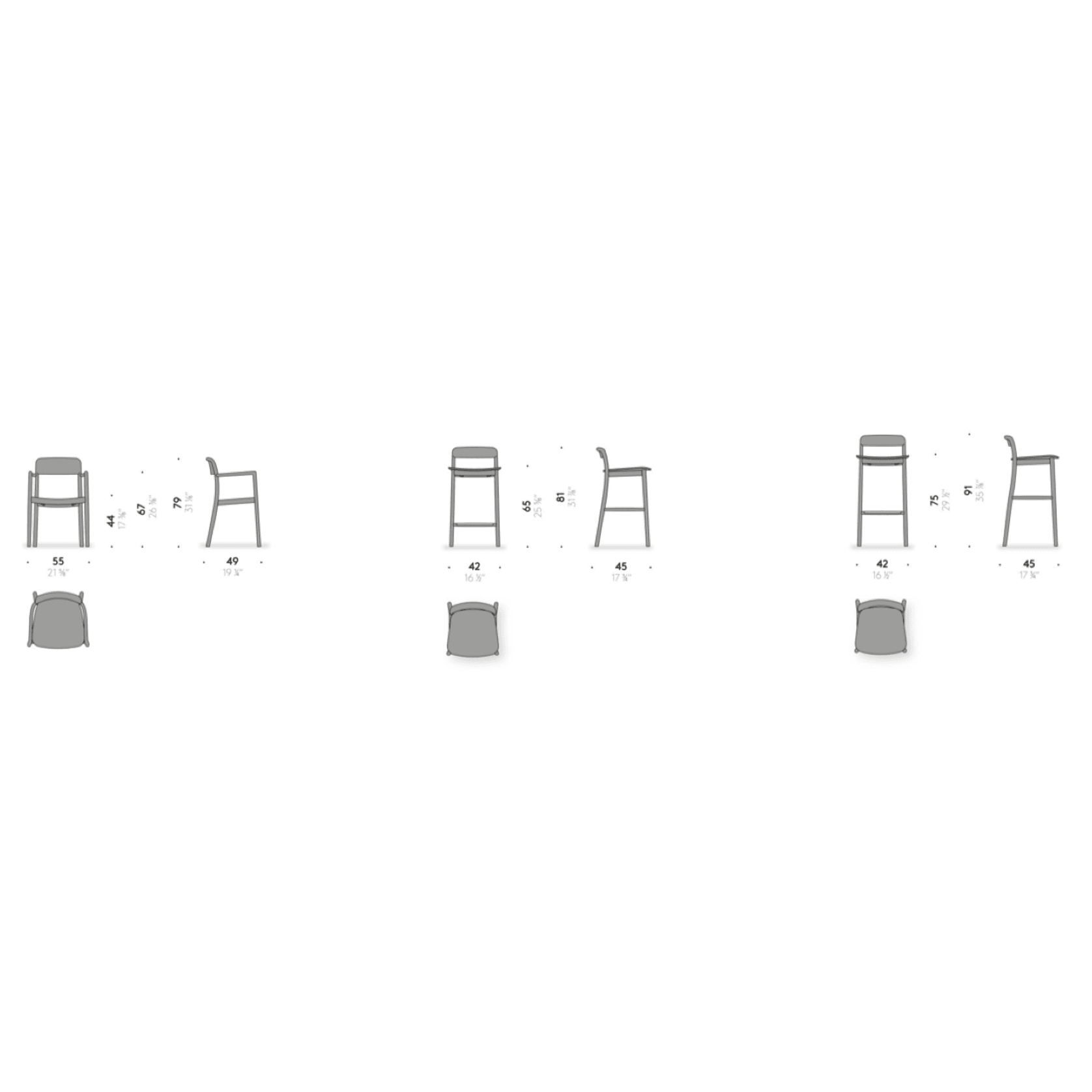 Villetta Dining Chair & Bar Stool by DePadova gallery detail image