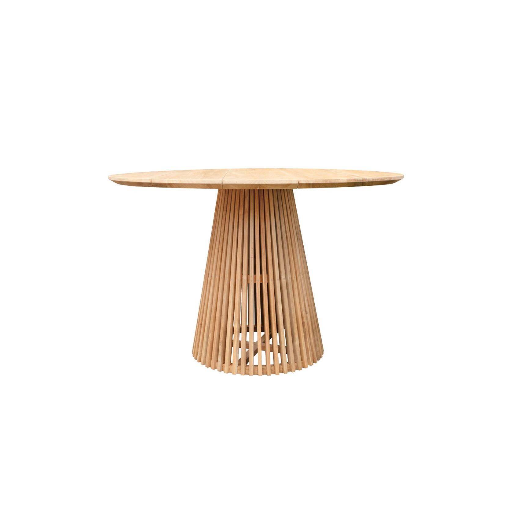 Carter Teak Round Outdoor Dining Table gallery detail image