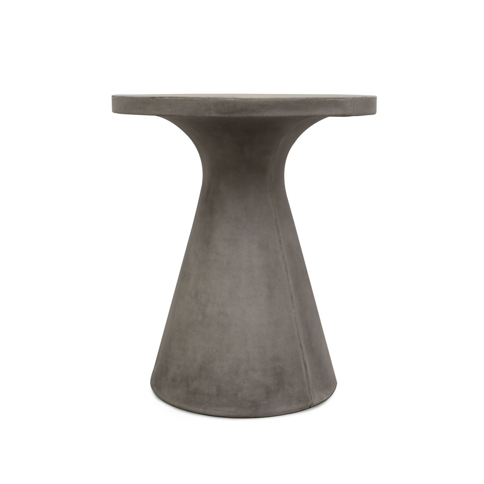 Corfu Concrete Pedestal Table - Grey gallery detail image