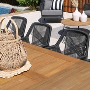 Barcelona Extension Table with 10 Serang Chairs gallery detail image