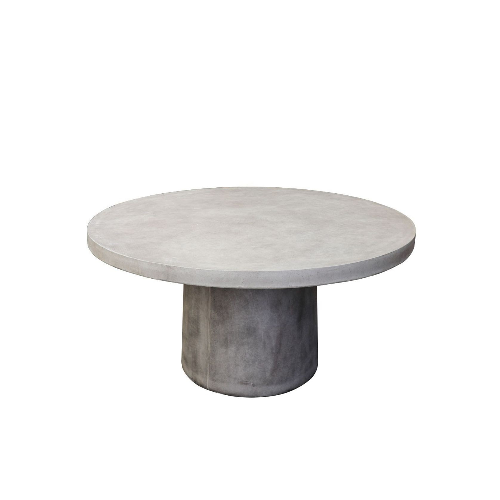 Milazzo Round Concrete Outdoor Table - Grey gallery detail image