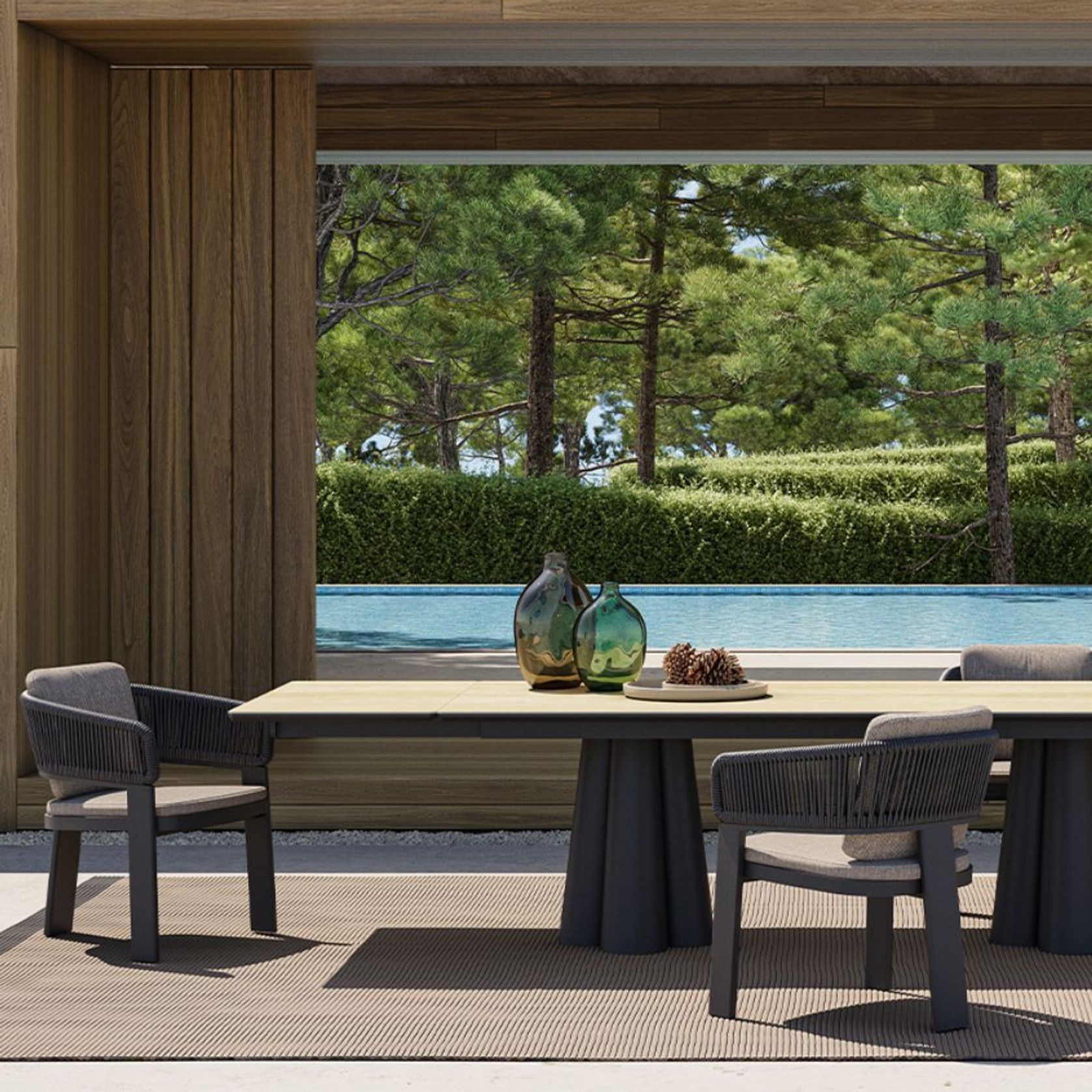 Kelsey Extendable Outdoor Dining Table gallery detail image