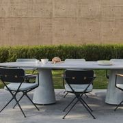 Conix Oval Outdoor Dining Table by Royal Botania gallery detail image