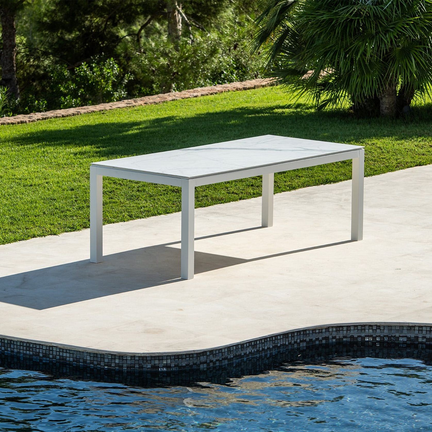 Danli Outdoor Ceramic Dining Table 220 x 100cm gallery detail image