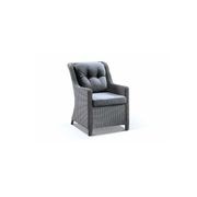 Piha High Back Outdoor Chair | Grey gallery detail image