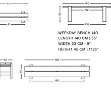 Weekday Bench gallery detail image