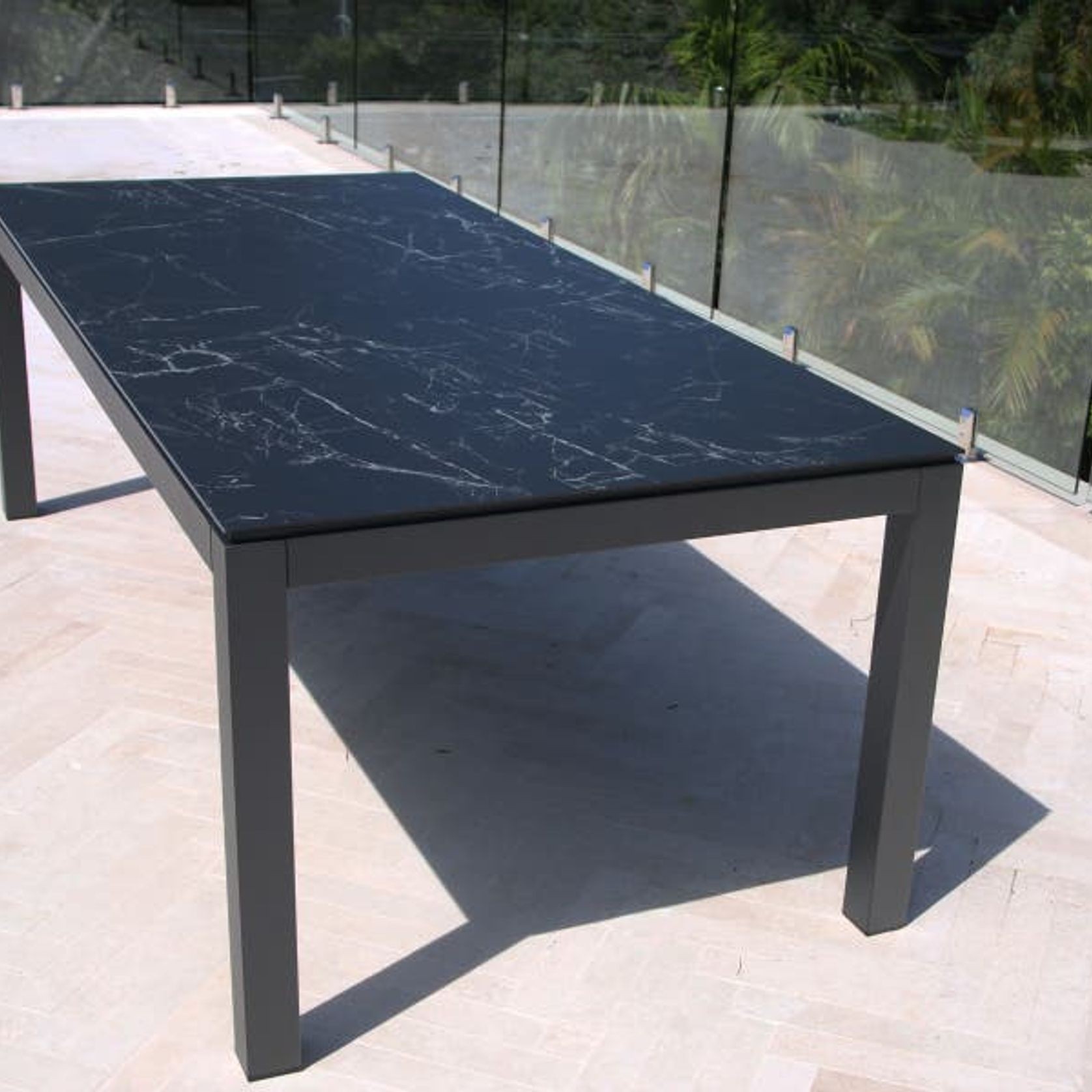 Danli Ceramic Table with Serang Chairs 9pc Outdoor gallery detail image