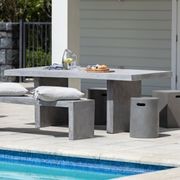 Palma Outdoor Concrete Table Grey - 200cm gallery detail image