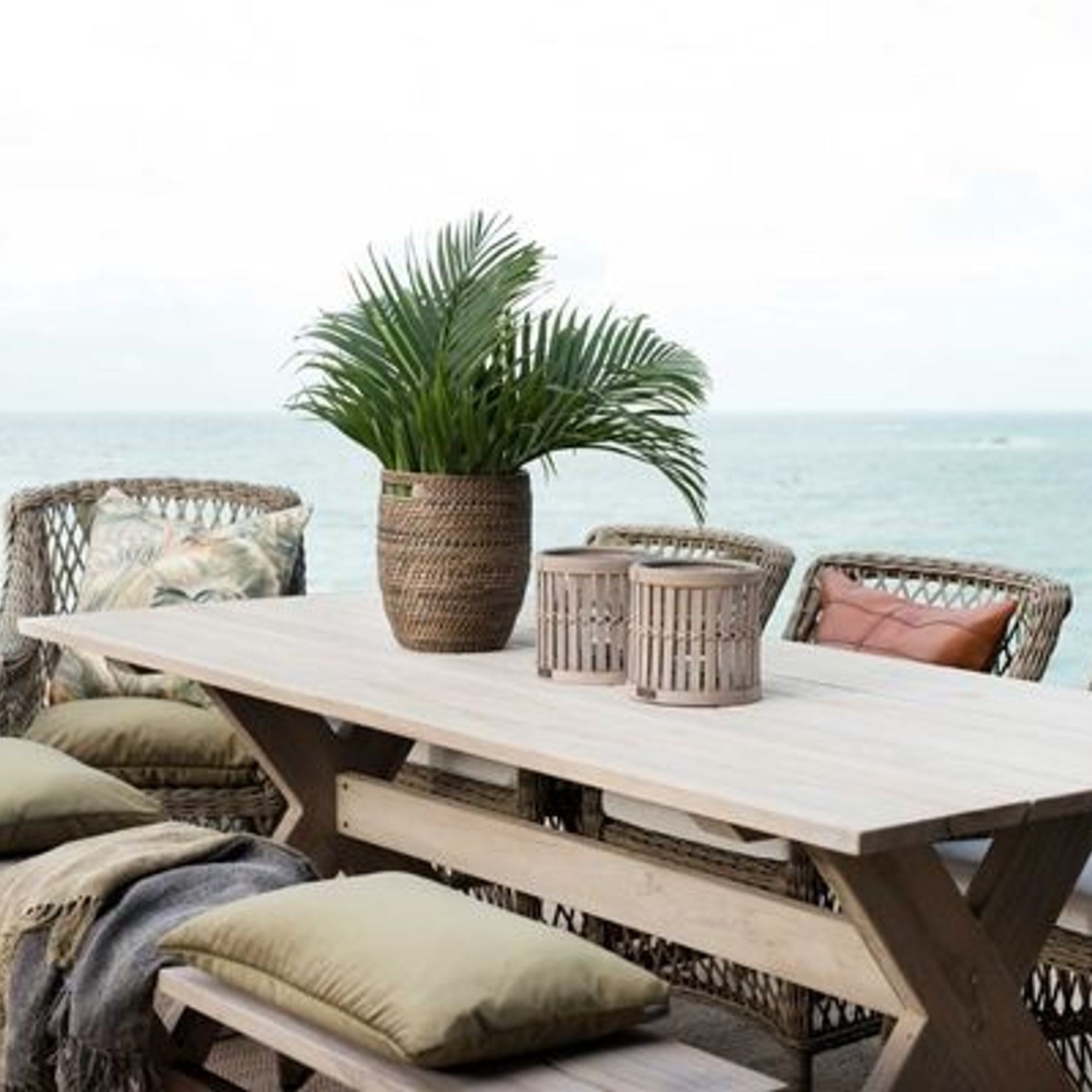 Cross Outdoor Dining Table gallery detail image