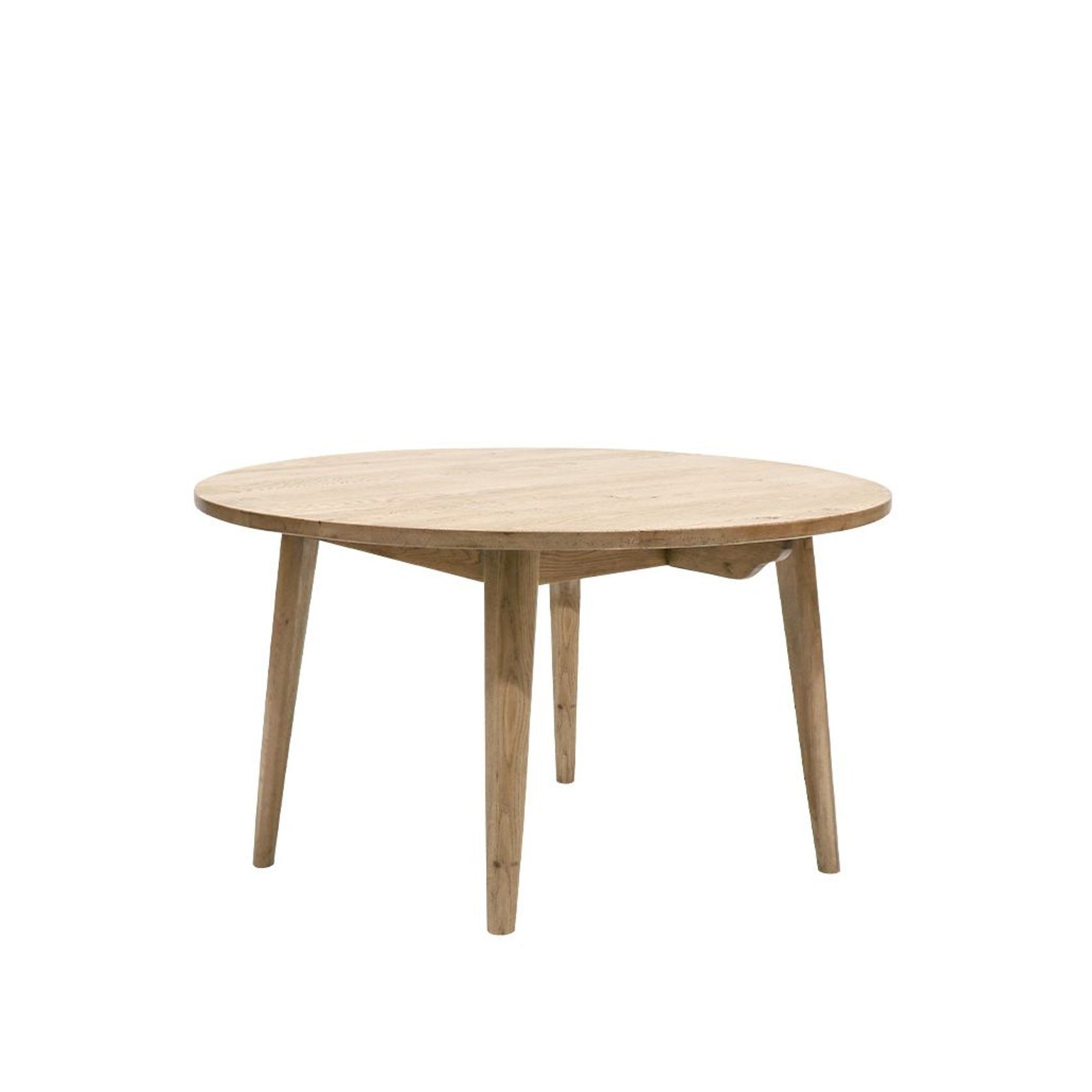 Vaasa Round Oak Dining Table - 120cm gallery detail image
