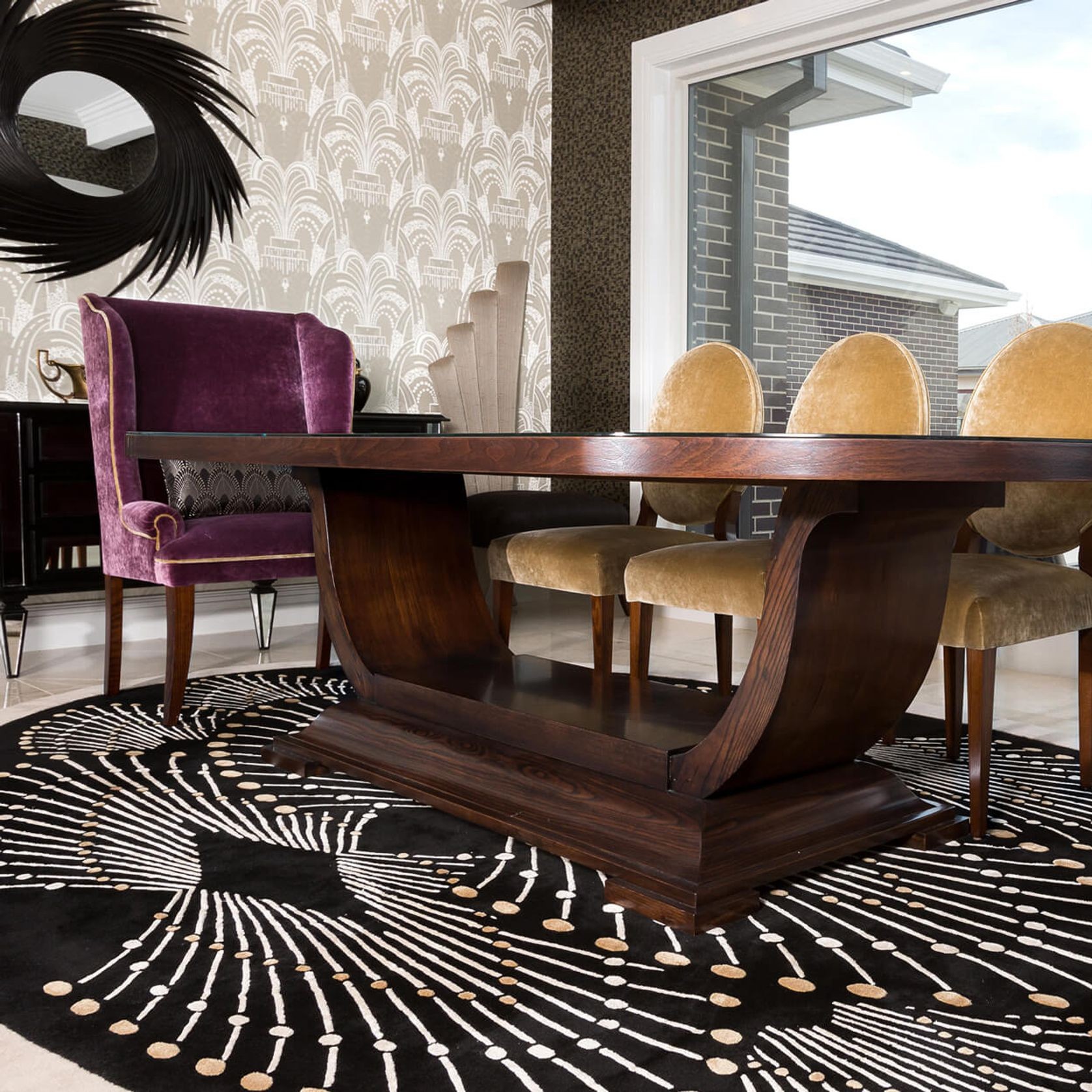 Art Deco Dining Table gallery detail image