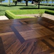 Square Parquetry Dining Table gallery detail image