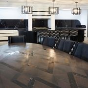 Bespoke Oak & Marble Parquetry Table gallery detail image