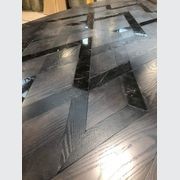 Bespoke Oak & Marble Parquetry Table gallery detail image