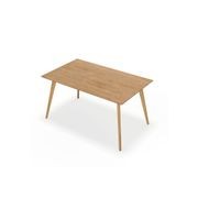 Bruno 150cm Rectangular Dining Table | Natural Oak gallery detail image