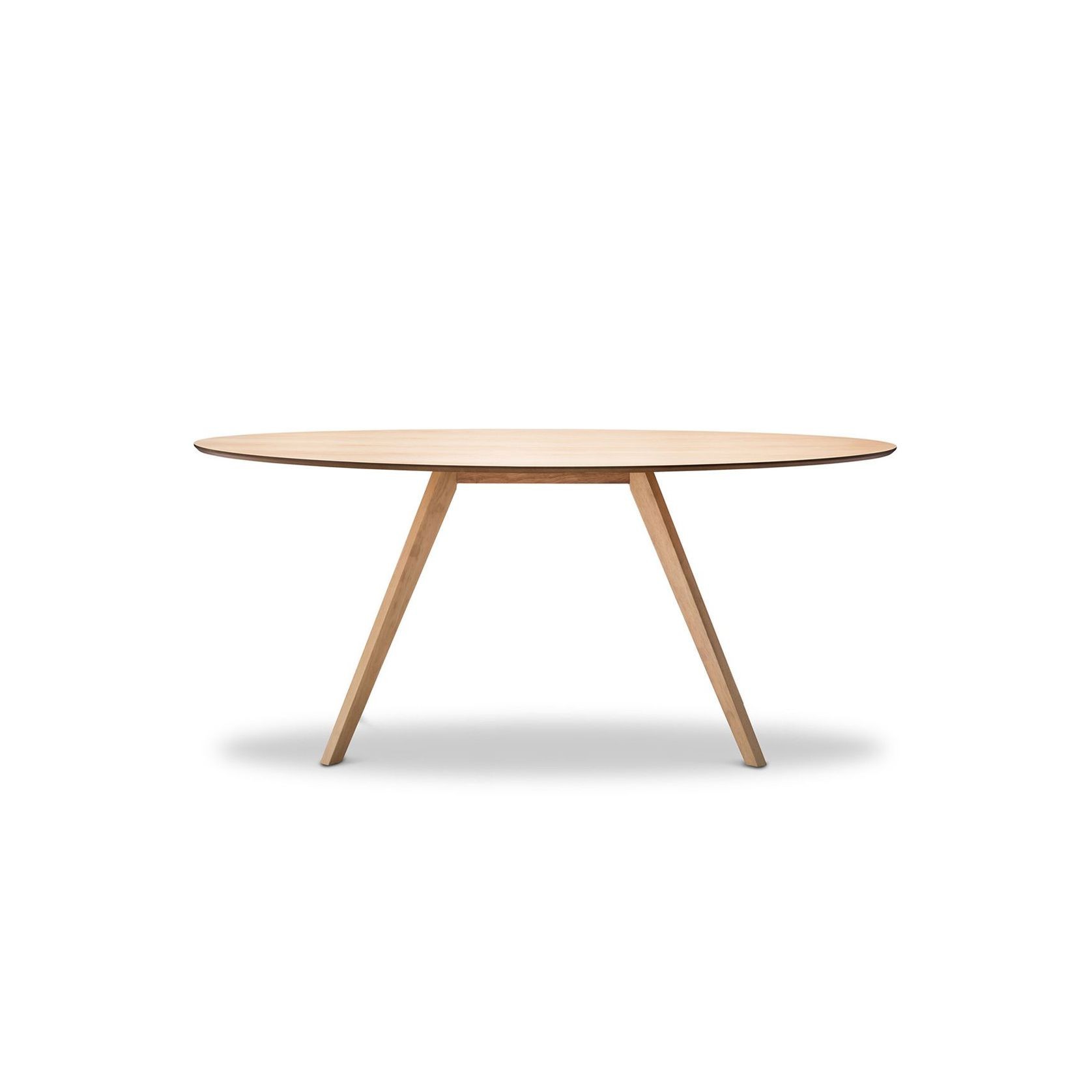 Carol Oval Dining Table | Natural Oak gallery detail image