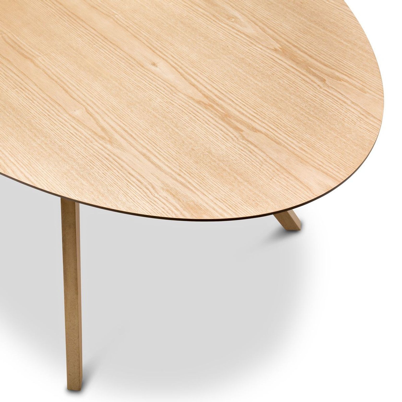 Carol Oval Dining Table | Natural Oak gallery detail image