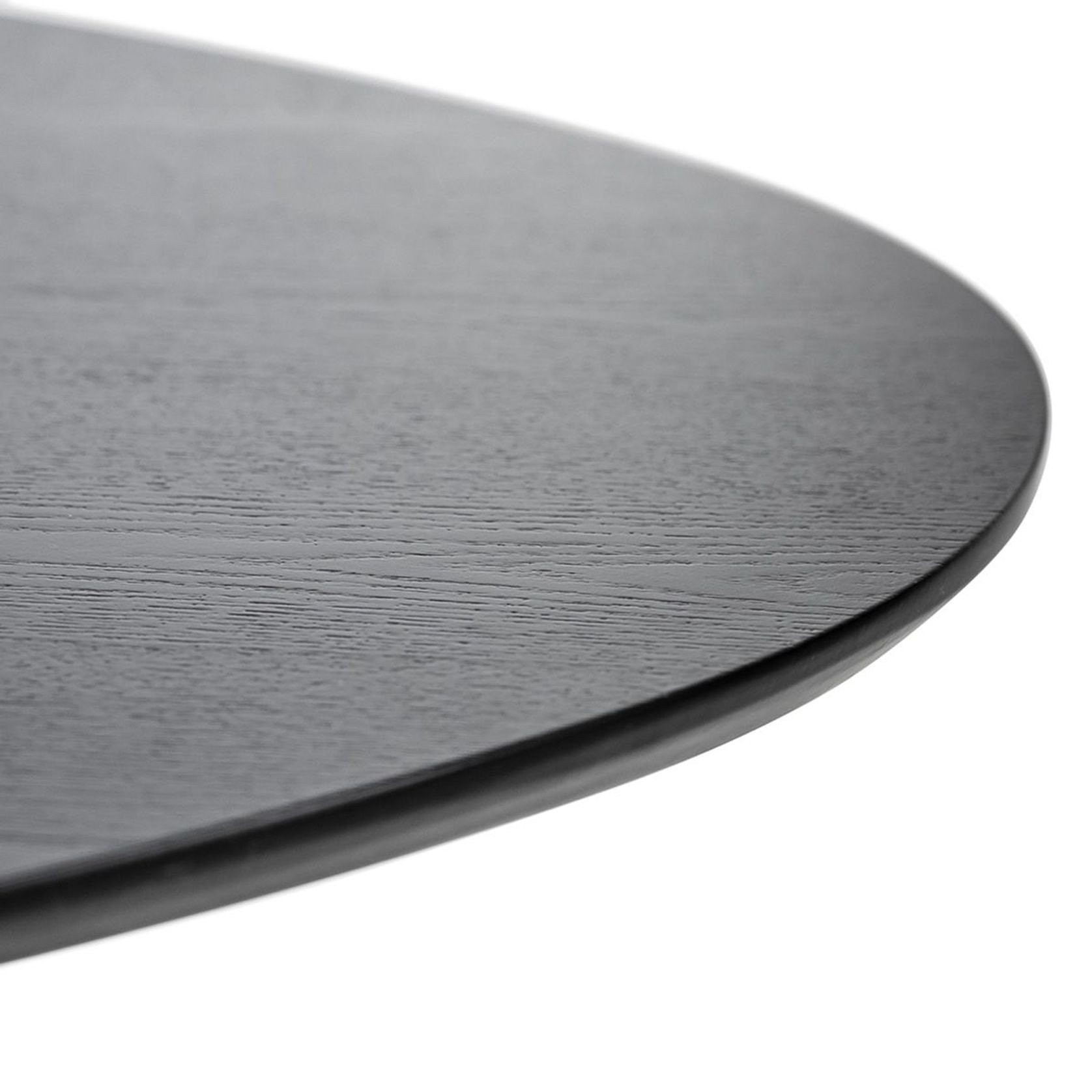 Carol Oval Dining Table | Black Oak gallery detail image