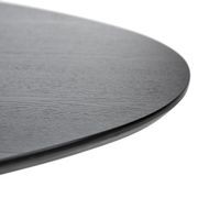 Carol Oval Dining Table | Black Oak gallery detail image