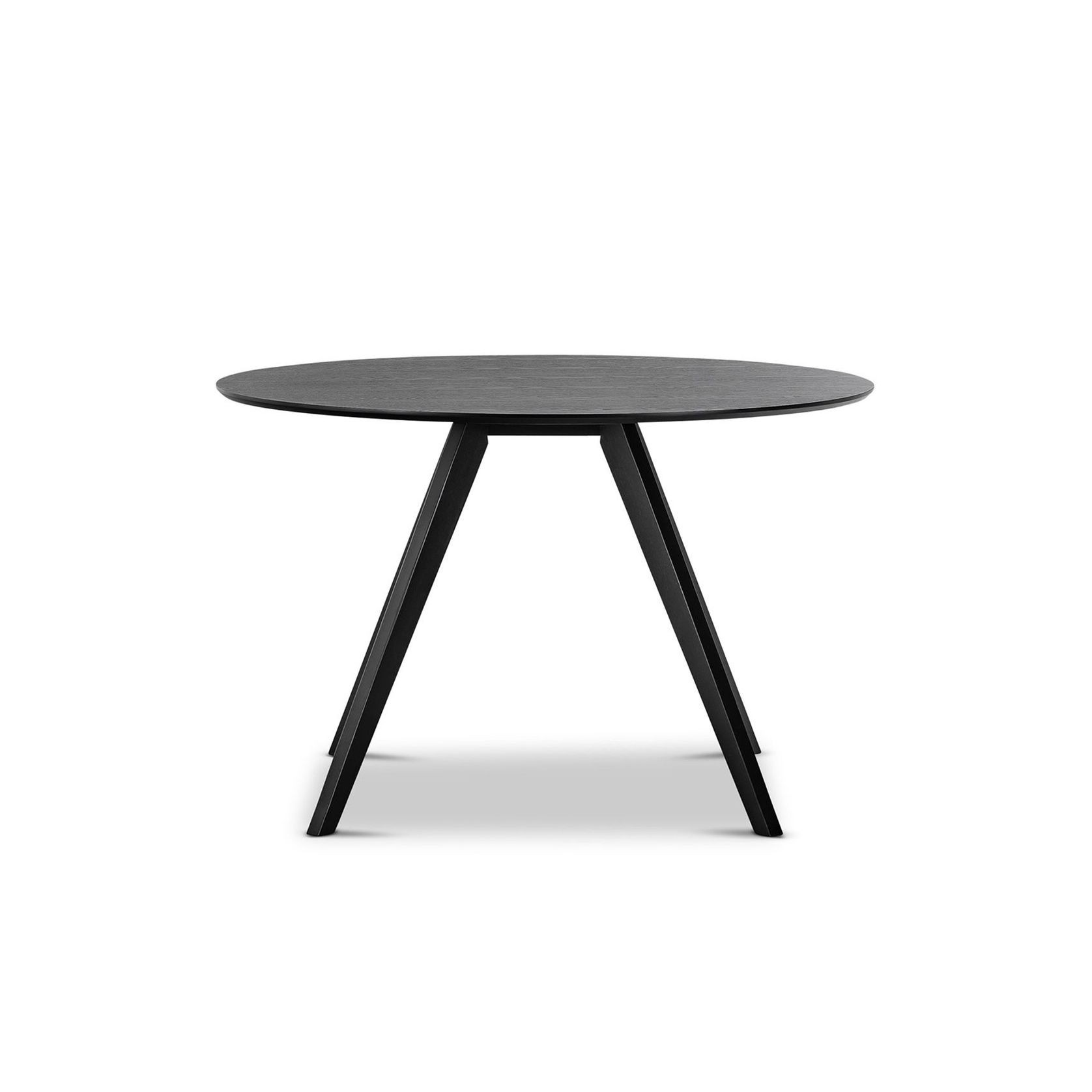 Milari Round Dining Table | Black Oak gallery detail image