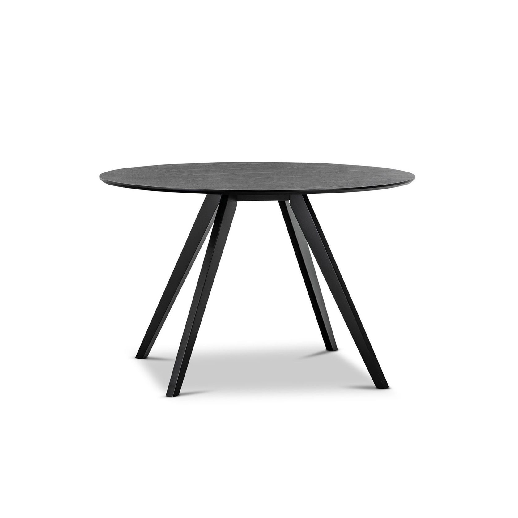 Milari Round Dining Table | Black Oak gallery detail image