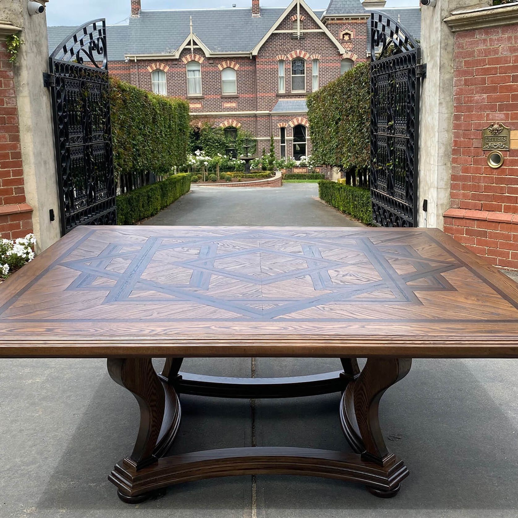 Square Parquetry Table gallery detail image