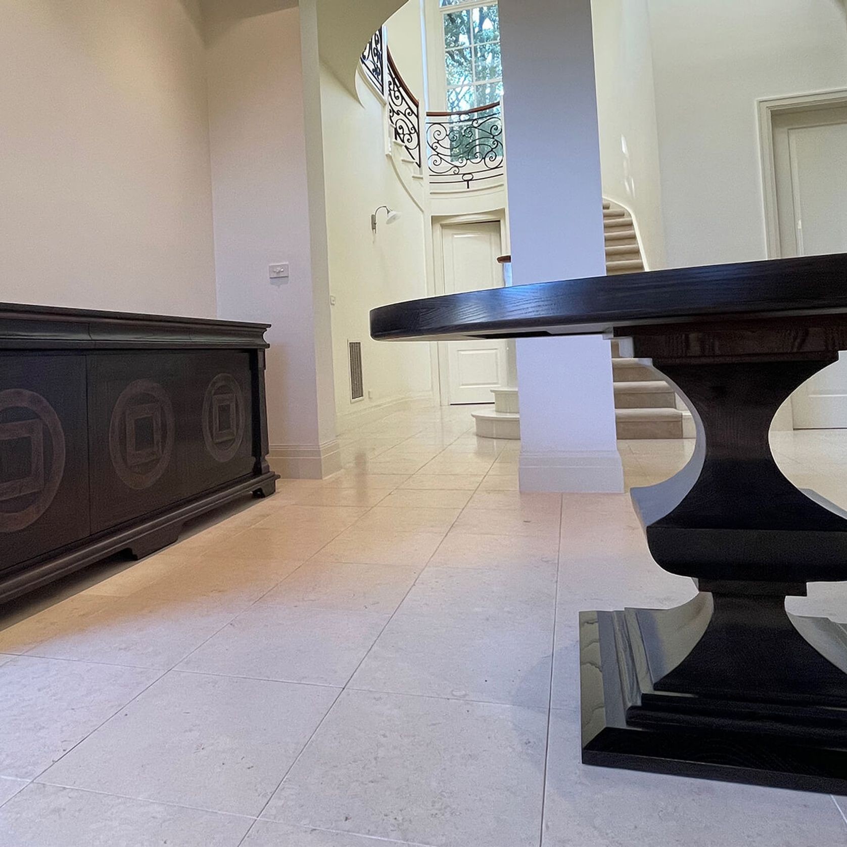 Oval Parquetry Dining Table gallery detail image