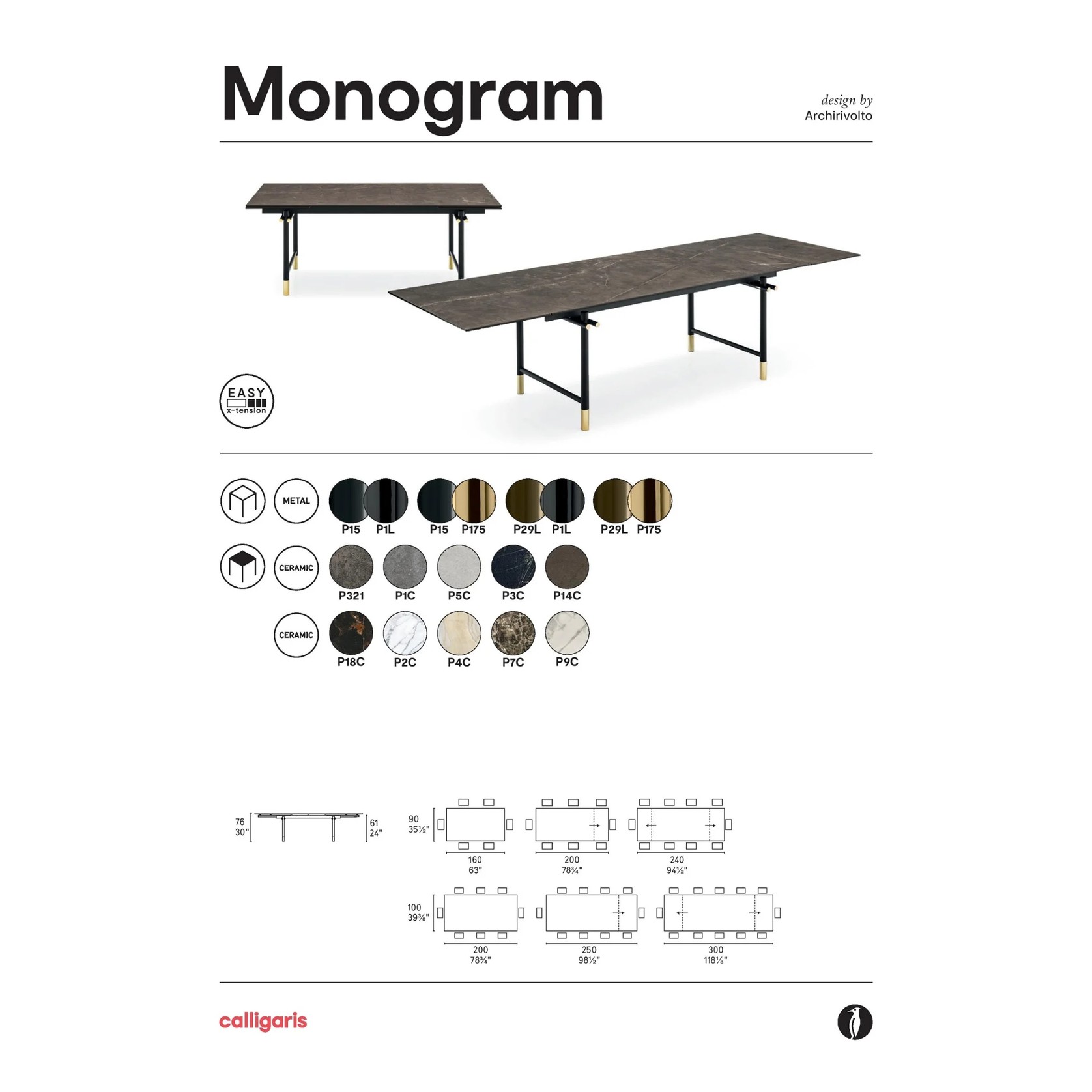 Monogram Extension Dining Table gallery detail image