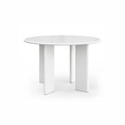 Omni Chunky 120cm Round Dining Table | Matte White gallery detail image