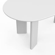 Omni Chunky 180cm Oval Dining Table | Matte White gallery detail image