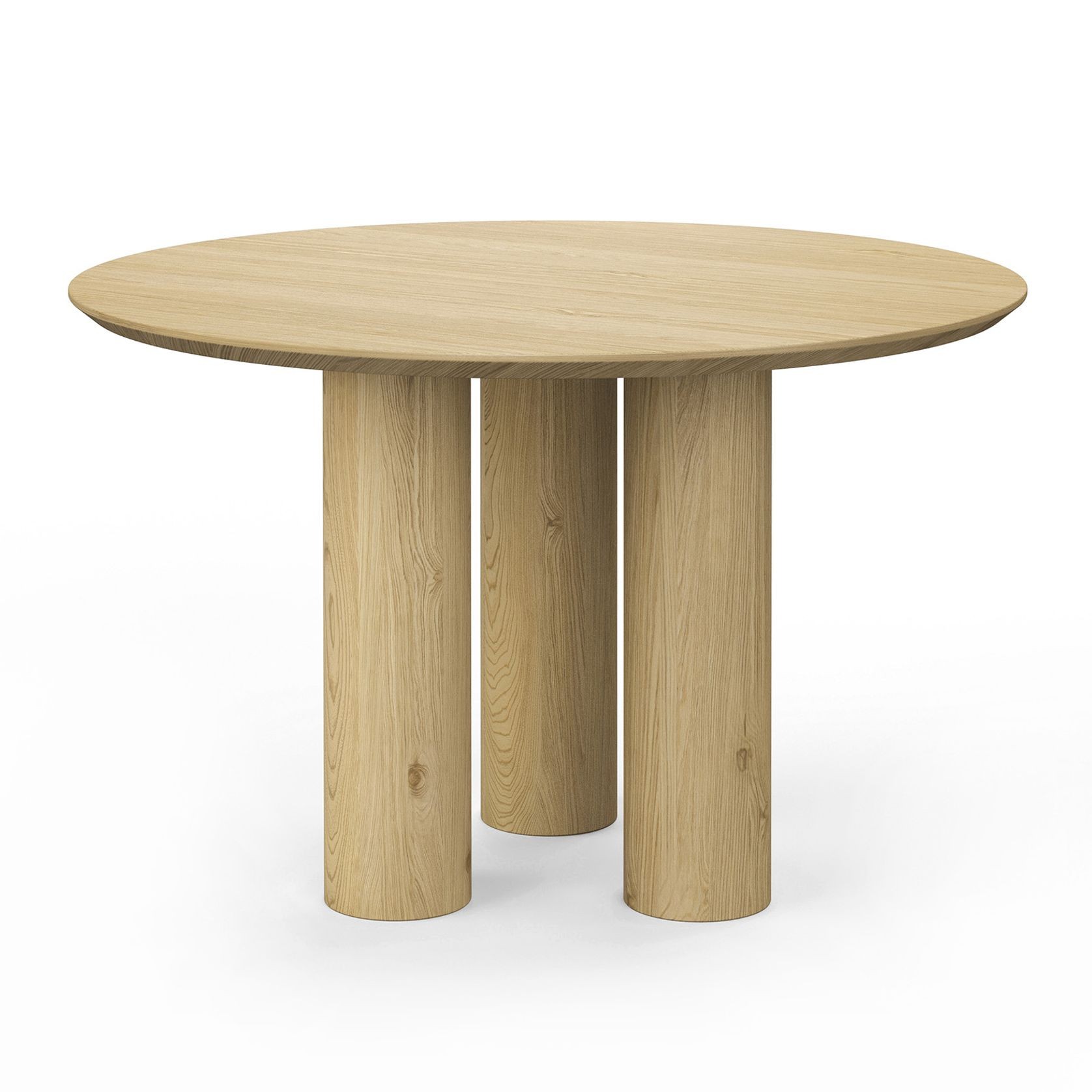Pila 120cm Round Oak Dining Table | Natural gallery detail image