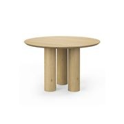 Pila 120cm Round Oak Dining Table | Natural gallery detail image