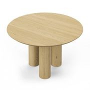 Pila 120cm Round Oak Dining Table | Natural gallery detail image
